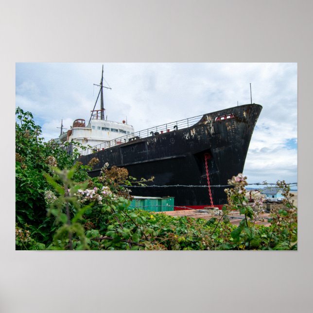 The Abandoned TSS Duke of Lancaster Ship Poster (Front)