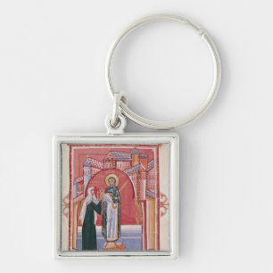 The Abbess Hilda offering Key Ring