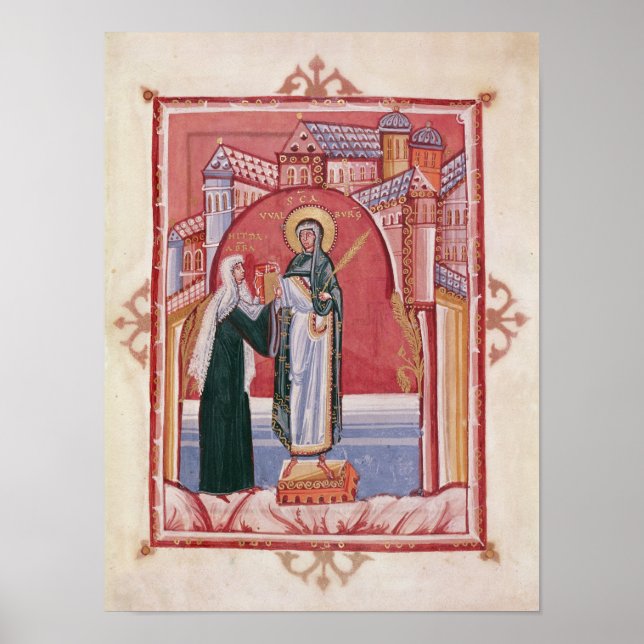 The Abbess Hilda offering Poster (Front)