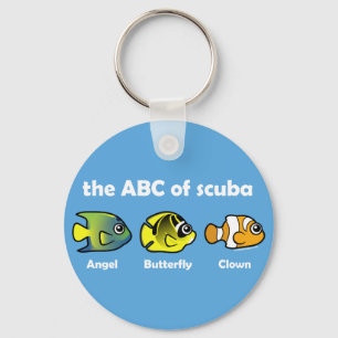 The ABC of Scuba Key Ring