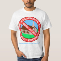 The ABCD Logo & Banner on white t-shirt