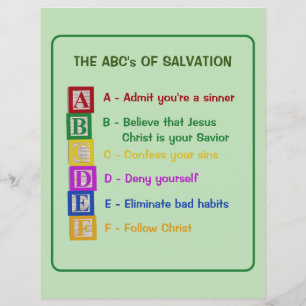 The ABC's of Salvation Flyer