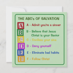 The ABC's of Salvation Holiday Card
