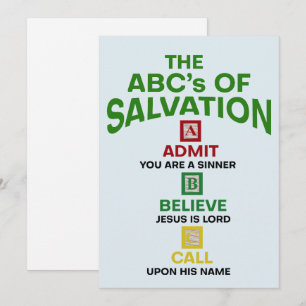 The ABC's of Salvation Holiday Card