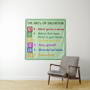 The ABC's of Salvation Tapestry
