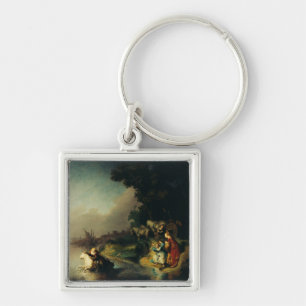 The Abduction of Europa by Rembrandt Key Ring