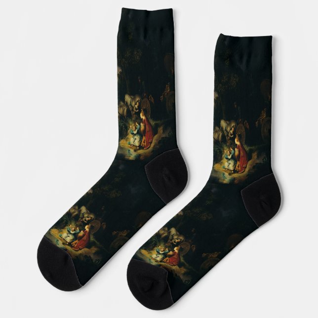 The Abduction of Europa by Rembrandt Socks (Left)