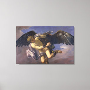 The Abduction of Ganymede, 1700 (oil on canvas) Canvas Print