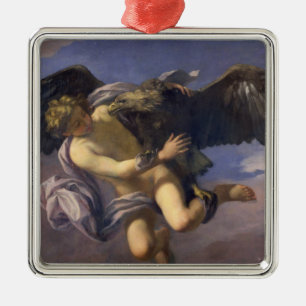 The Abduction of Ganymede, 1700 (oil on canvas) Metal Tree Decoration