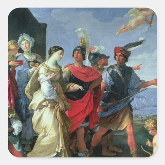 The Abduction of Helen, c.1626-31 Square Sticker (Front)
