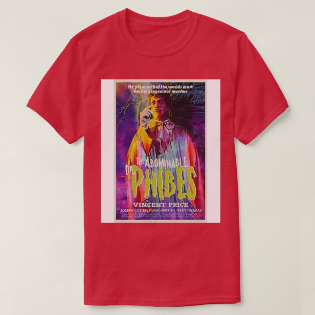 The Abominable Dr Phibes T-Shirt (Design Front)