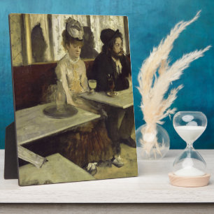 The Absinthe Drinker or L’Absinthe by Edgar Degas Plaque