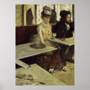 The Absinthe Drinker or L’Absinthe by Edgar Degas Poster