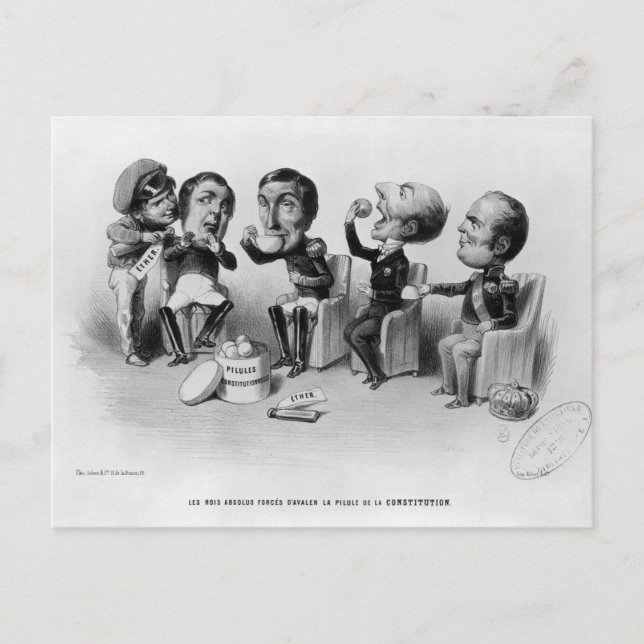 The Absolute Kings Forced to Swallow the Pill Postcard (Front)