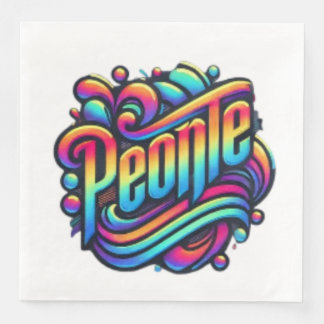 The Abstract Connection: A World of People United Napkin