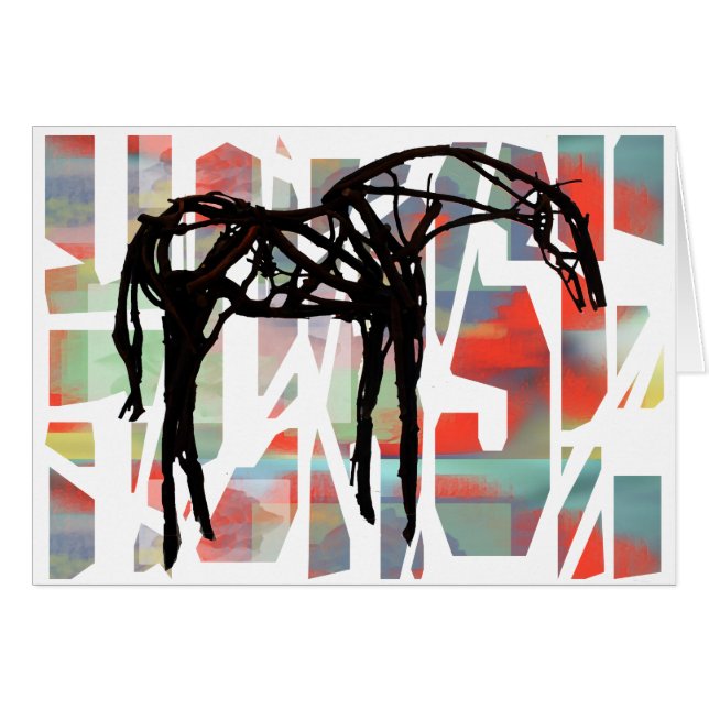 The Abstract Horse (Front Horizontal)