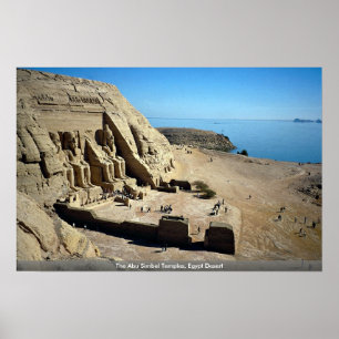 The Abu Simbel Temples, Egypt Desert Poster