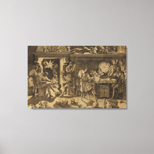 The Academy of Baccio Bandinelli, 1547 Canvas Print