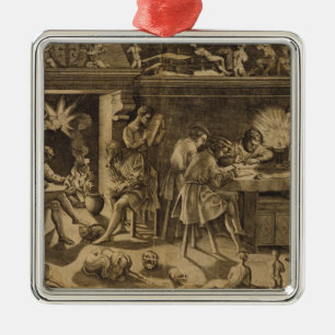 The Academy of Baccio Bandinelli, 1547 Metal Tree Decoration