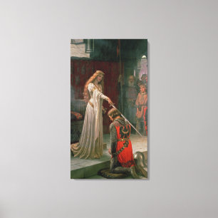 The Accolade by Edmund Blair Leighton, c. 1901 Canvas Print