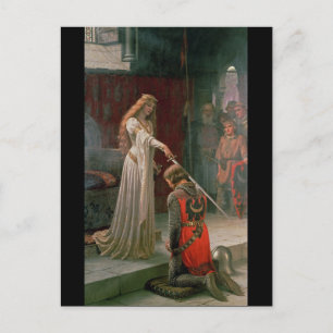The Accolade by Edmund Blair Leighton, c. 1901 Postcard