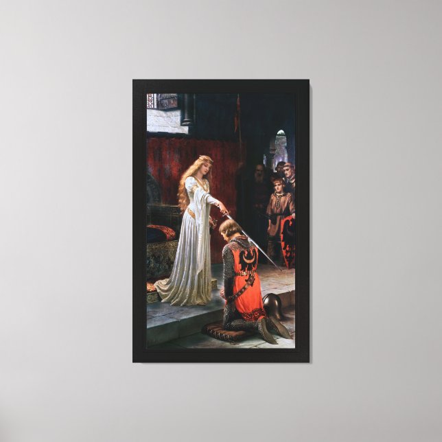 The Accolade by Edmund Blair Leighton Canvas Print (Front)