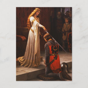 The Accolade Edmund Blair Leighton Postcard