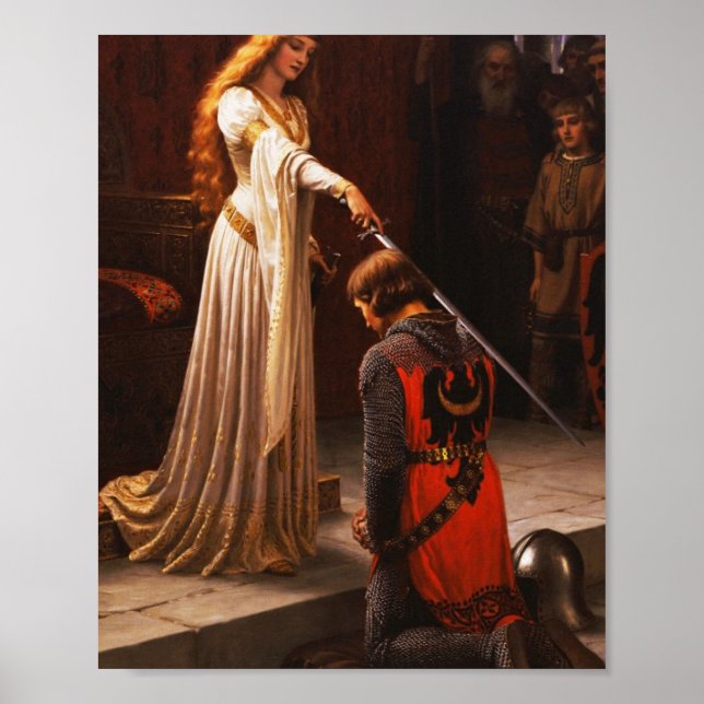 The Accolade Edmund Blair Leighton Poster (Front)