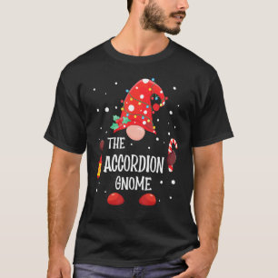 The Accordion Gnome Matching Family Christmas Gnom T-Shirt