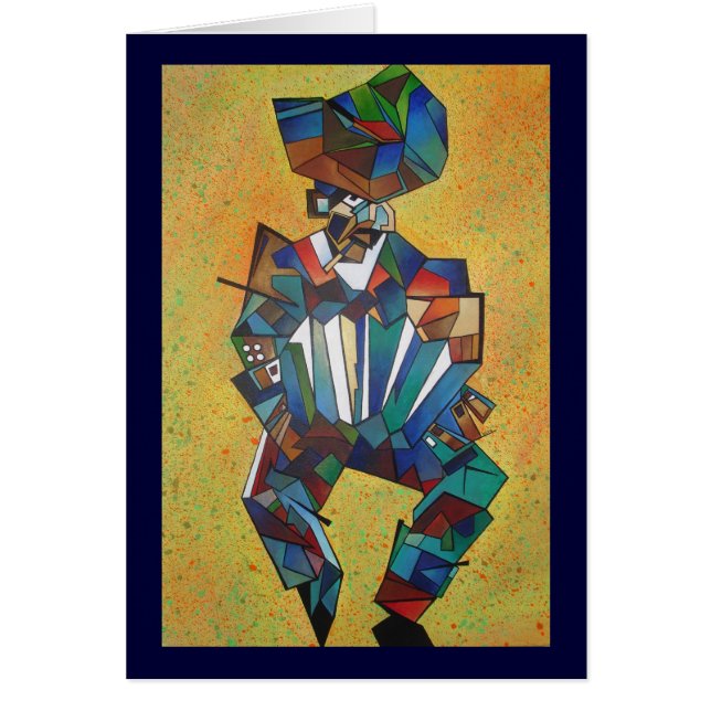 The Accordionist Cubism Art (Front)