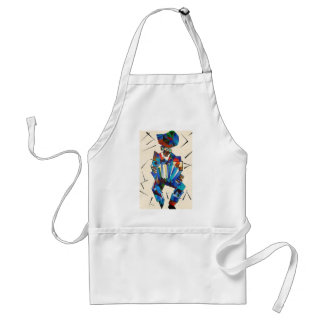 The Accordionist Geometric Art Style Standard Apron