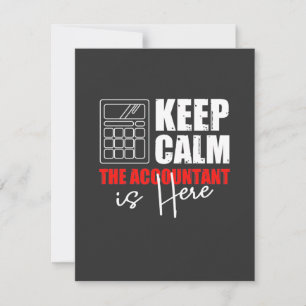 The Accountant Is Here Thank You Card