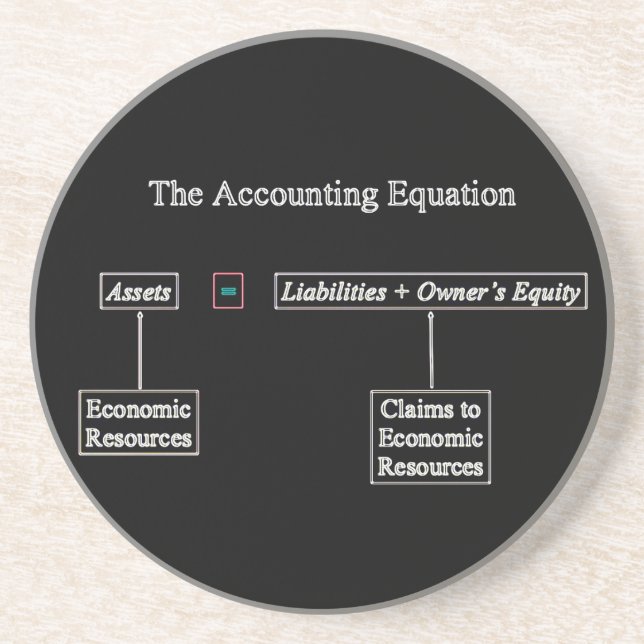 "The Accounting Equation" Coaster (Front)