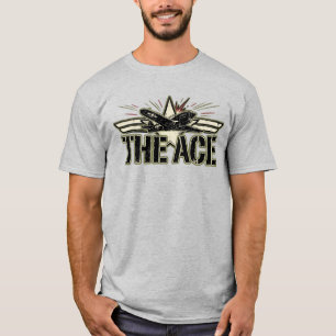 The Ace WWII Vintage P-40 Warhawk Aviation T-Shirt