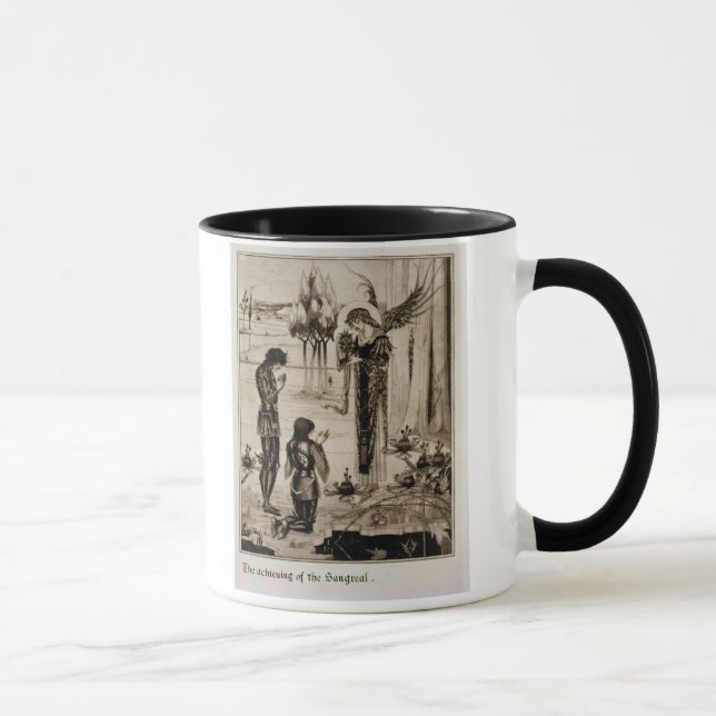 The achieving of the Sangreal, from 'Le Morte d'Ar Mug (Right)