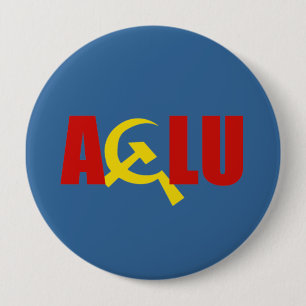 The ACLU is communist 10 Cm Round Badge