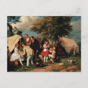 The Acrobats' Camp, Epsom Downs Postcard