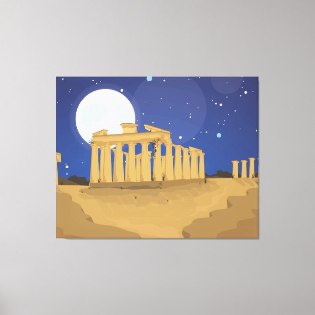 The Acropolis of Athens Canvas Print (Front)