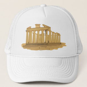 The Acropolis of Athens cartoon Trucker Hat