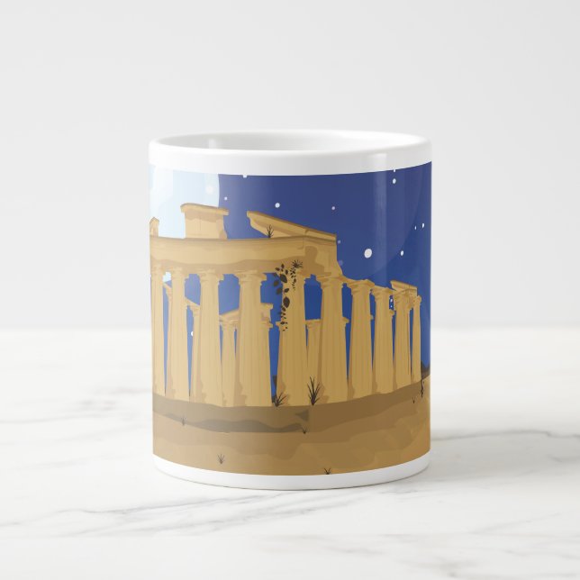 The Acropolis of Athens Large Coffee Mug (Front)