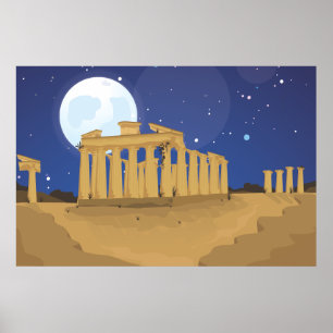 The Acropolis of Athens Poster