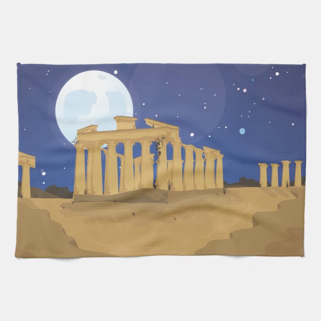 The Acropolis of Athens Tea Towel (Horizontal)