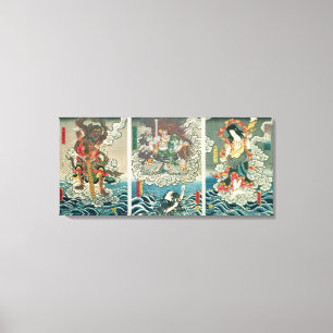 The actor Ichikawa Ebizo V as the deity Fudo Myoo Canvas Print