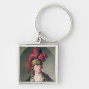The Actor Lekain in the Role of Genghis Khan Key Ring