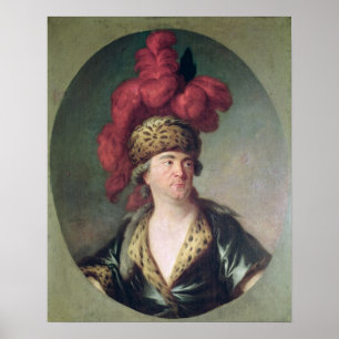 The Actor Lekain in the Role of Genghis Khan Poster