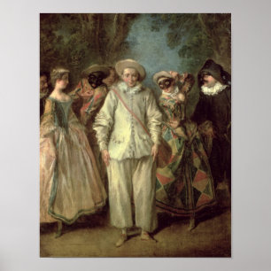The Actors of the Commedia dell'Arte Poster