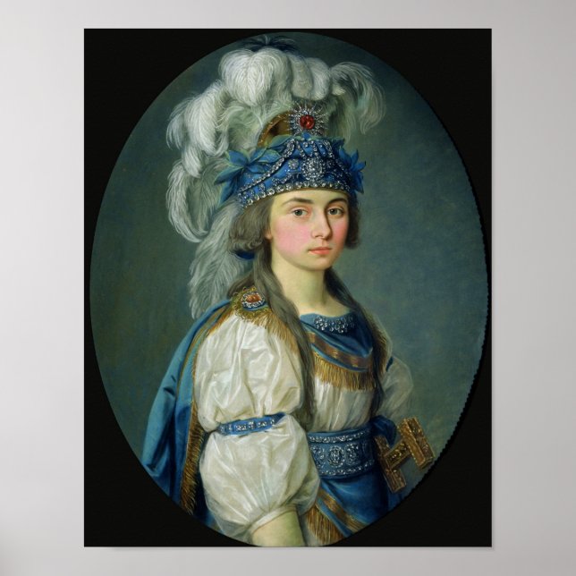 The actress and singer Praskovya Zhemchugova Poster (Front)