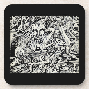 The Adept, or, A Freakish Transfiguration plastic Coaster