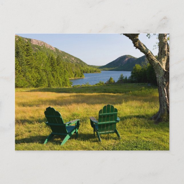 The Adirondack Chairs on the lawn of the Jordan Postcard (Front)