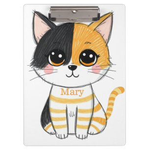 The Adorable Mischief Cat Clipboard